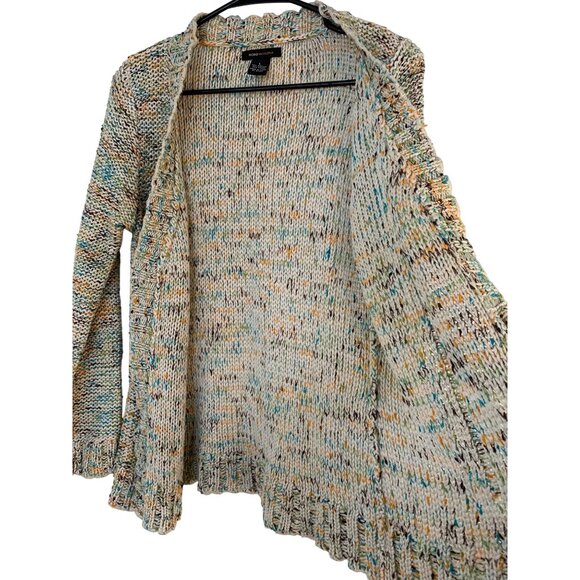 BCBGMAXAZRIA Multicolored Knit Cardigan Toggle Buttons Size L RX10639 - Picture 5 of 6